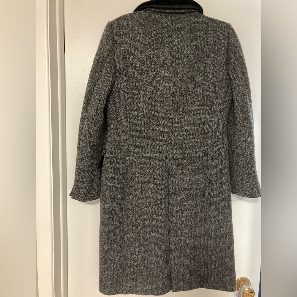 Italian Wool Coat with Fur Detail - Picture 2 of 9